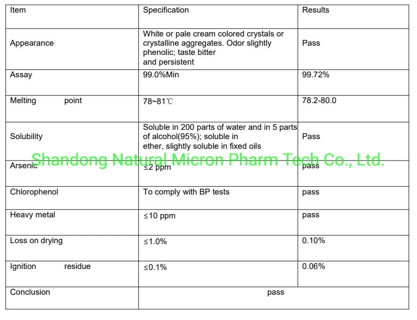 CAS 104-29-0 99.7% Chlorphenesin