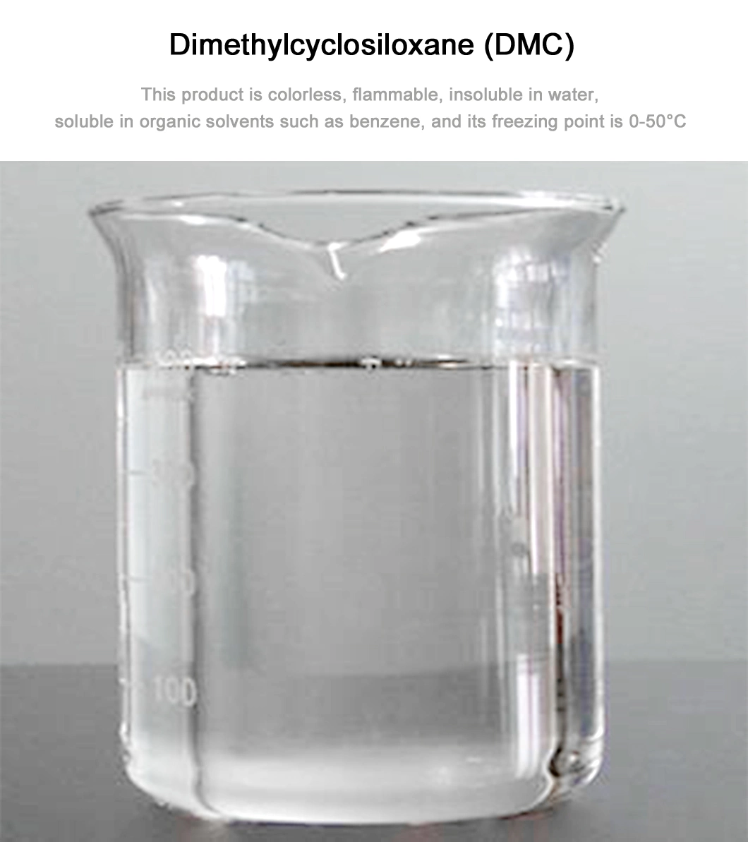 Factory Direct Sales Colorless Liquid 99.8% Dimethylcyclosiloxane(DMC) for Silicone Rubber